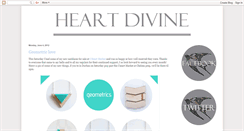 Desktop Screenshot of heartdivine.blogspot.com