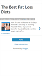 Mobile Screenshot of bestfatlossdiets.blogspot.com