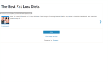 Tablet Screenshot of bestfatlossdiets.blogspot.com