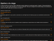 Tablet Screenshot of ajedrezalaciega.blogspot.com