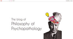 Desktop Screenshot of philosophyofpsychopathology.blogspot.com
