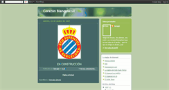 Desktop Screenshot of corazonblanquiazul.blogspot.com