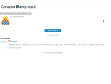 Tablet Screenshot of corazonblanquiazul.blogspot.com