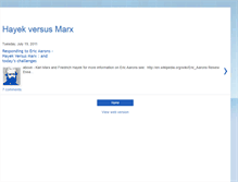 Tablet Screenshot of hayekversusmarx.blogspot.com