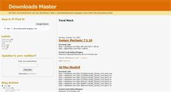 Desktop Screenshot of downloadsmaster.blogspot.com