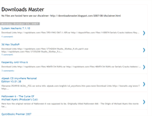 Tablet Screenshot of downloadsmaster.blogspot.com