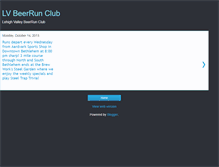 Tablet Screenshot of beerrunclub.blogspot.com