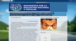 Desktop Screenshot of educacionmovimientopopular.blogspot.com