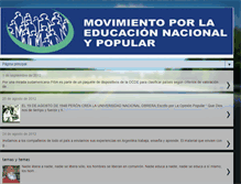 Tablet Screenshot of educacionmovimientopopular.blogspot.com