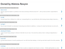 Tablet Screenshot of ownedbymistressrowynn.blogspot.com