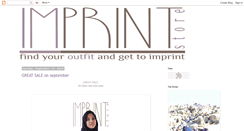 Desktop Screenshot of imprint-store.blogspot.com