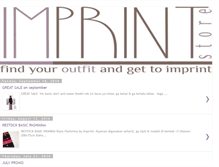 Tablet Screenshot of imprint-store.blogspot.com