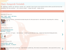 Tablet Screenshot of diaryanugerahterindah.blogspot.com