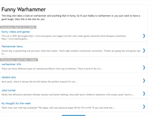 Tablet Screenshot of funnywarhammer.blogspot.com