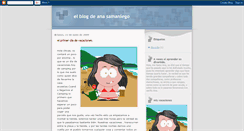 Desktop Screenshot of elblogdeanasamaniego.blogspot.com