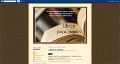 Desktop Screenshot of librosparapeques.blogspot.com