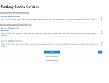 Tablet Screenshot of fantasysportscentralblog.blogspot.com