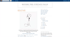Desktop Screenshot of beforethecurtainfalls.blogspot.com