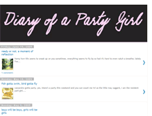 Tablet Screenshot of diaryofpartygirl.blogspot.com