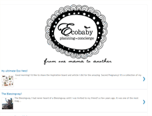 Tablet Screenshot of ecobabyplanning.blogspot.com
