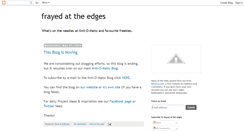 Desktop Screenshot of frayedattheedges.blogspot.com
