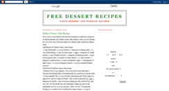 Desktop Screenshot of freedessertrecipes.blogspot.com