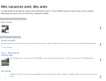 Tablet Screenshot of mesvacancesavecdesanes.blogspot.com