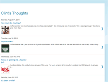 Tablet Screenshot of clints-thoughts.blogspot.com