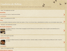 Tablet Screenshot of cuadernodebolivia.blogspot.com