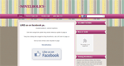 Desktop Screenshot of novelholics.blogspot.com