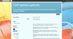 Desktop Screenshot of juliancarloquimicaaplicada.blogspot.com