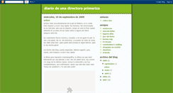 Desktop Screenshot of diariodeunadirectoraprimeriza.blogspot.com