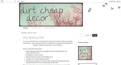 Desktop Screenshot of dirtcheapdecoratingdivas.blogspot.com