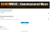 Tablet Screenshot of gunkymusic.blogspot.com