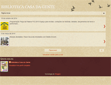 Tablet Screenshot of bibliotecacasadagente.blogspot.com