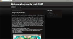 Desktop Screenshot of getdragoncityhack2013.blogspot.com