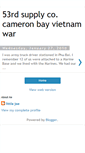 Mobile Screenshot of 53rdsupplycocameronbayvietnamwar.blogspot.com