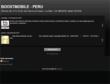 Tablet Screenshot of boostperu.blogspot.com