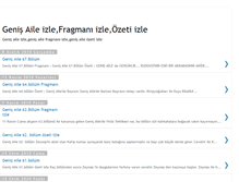 Tablet Screenshot of genisailedizisiniizle.blogspot.com