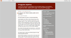 Desktop Screenshot of divagacoesobjetivas.blogspot.com