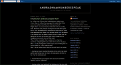 Desktop Screenshot of numbersspeak-anuradha.blogspot.com