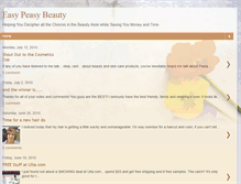 Tablet Screenshot of easypeasybeauty.blogspot.com