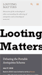 Mobile Screenshot of lootingmatters.blogspot.com