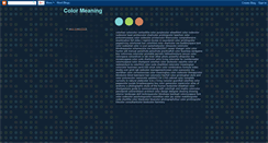 Desktop Screenshot of colormeaning.blogspot.com