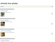 Tablet Screenshot of animals-love-photos.blogspot.com