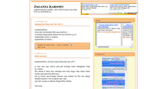 Desktop Screenshot of jaganiakaromu.blogspot.com