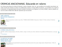 Tablet Screenshot of cronicasayacuchanas.blogspot.com
