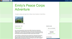 Desktop Screenshot of emily-peacecorps.blogspot.com