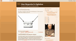 Desktop Screenshot of onereporter.blogspot.com