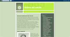 Desktop Screenshot of historiadelcalculo.blogspot.com